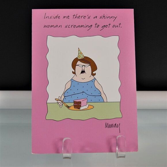 Funny Birthday Card Skinny Women - Picture 1 of 4